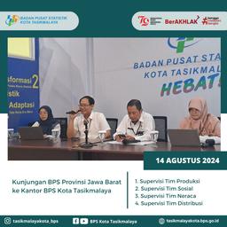 Visit of BPS West Java Province to BPS Office of Tasikmalaya City