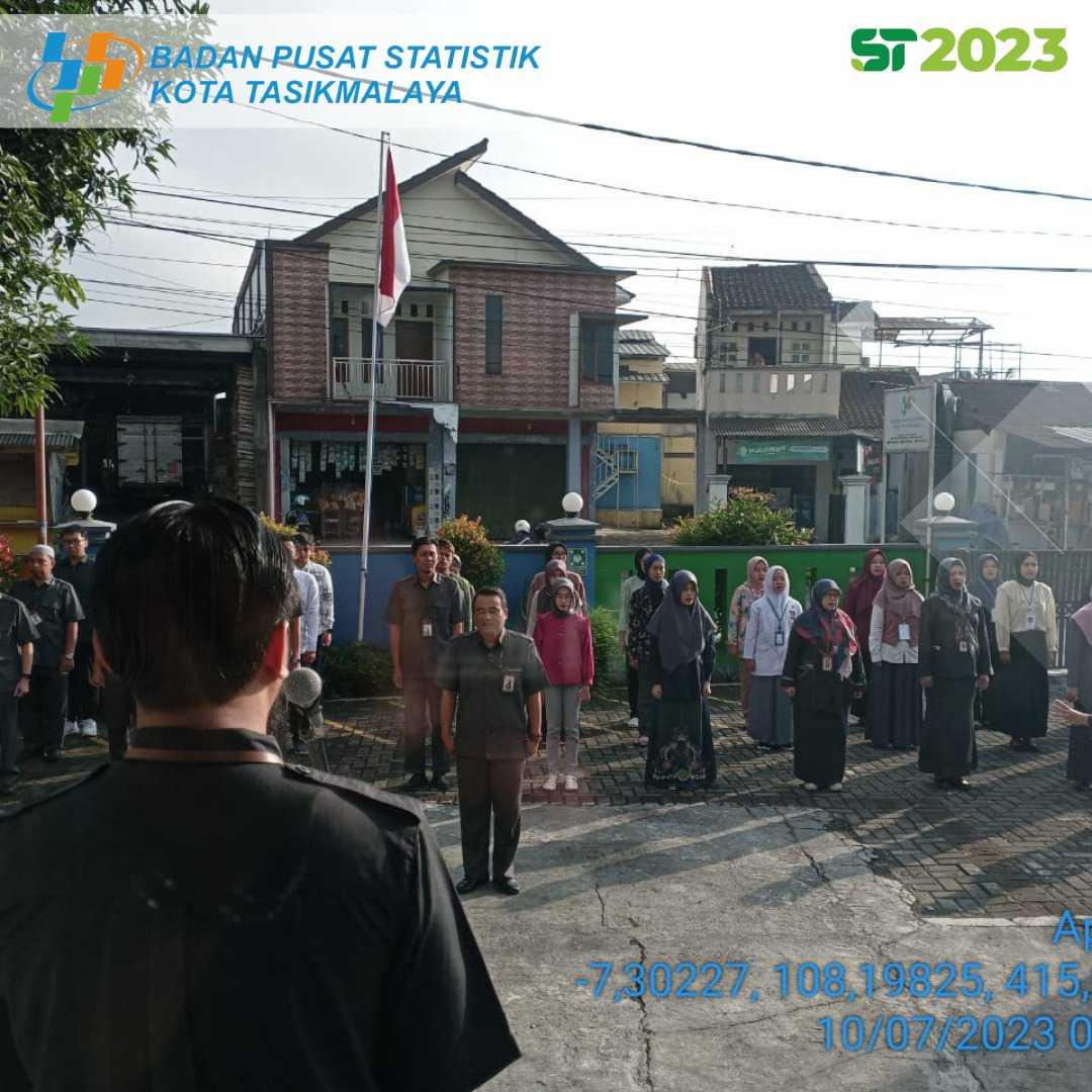 Apel Pagi Senin 10 Juli 2023 BPS Kota Tasikmalaya: ST2023 Mendukung Kebijakan Strategis Pemerintah