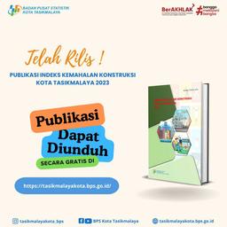 Telah Rilis Publikasi Indeks Kemahalan Konstruksi Kota Tasikmalaya 2023