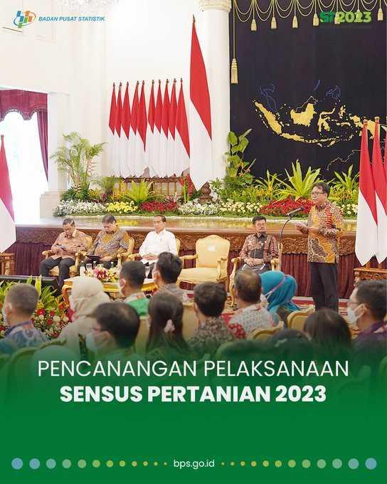 Pencanangan Pelaksanaan Sensus Pertanian 2023 oleh Presiden