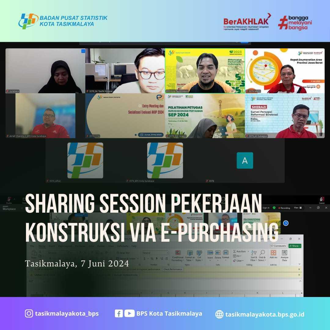 SHARING SESSION PEKERJAAN KONSTRUKSI VIA E-PURCHASING DENGAN BPS KOTA SURABAYA