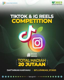 Lomba Tiktok dan IG Reels Sensus Pertanian, Hadian Puluhan Juta Rupiah!